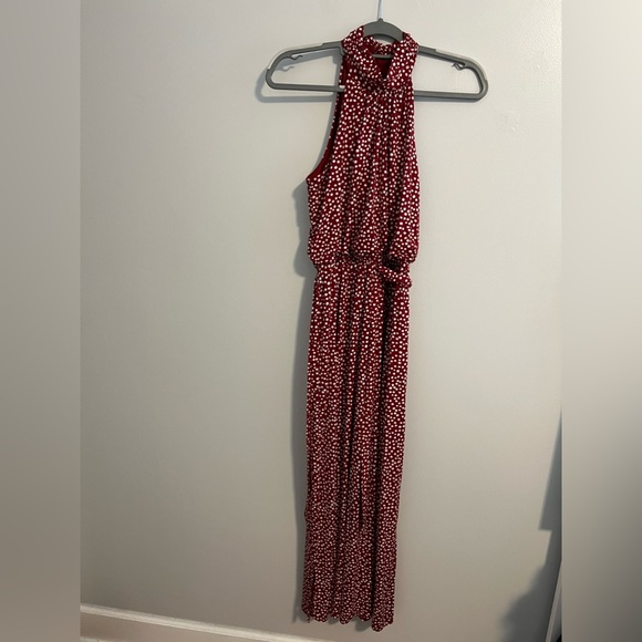 ENFOCUS STUDIO Women’s Red and White Polka Dot Maxi Dress - Picture 3 of 7